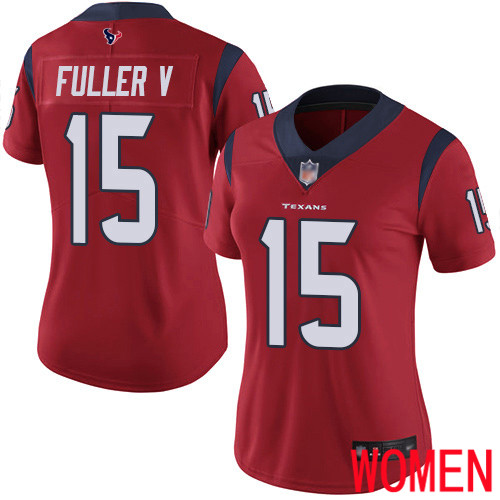 Houston Texans Limited Red Women Will Fuller V Alternate Jersey NFL Football #15 Vapor Untouchable